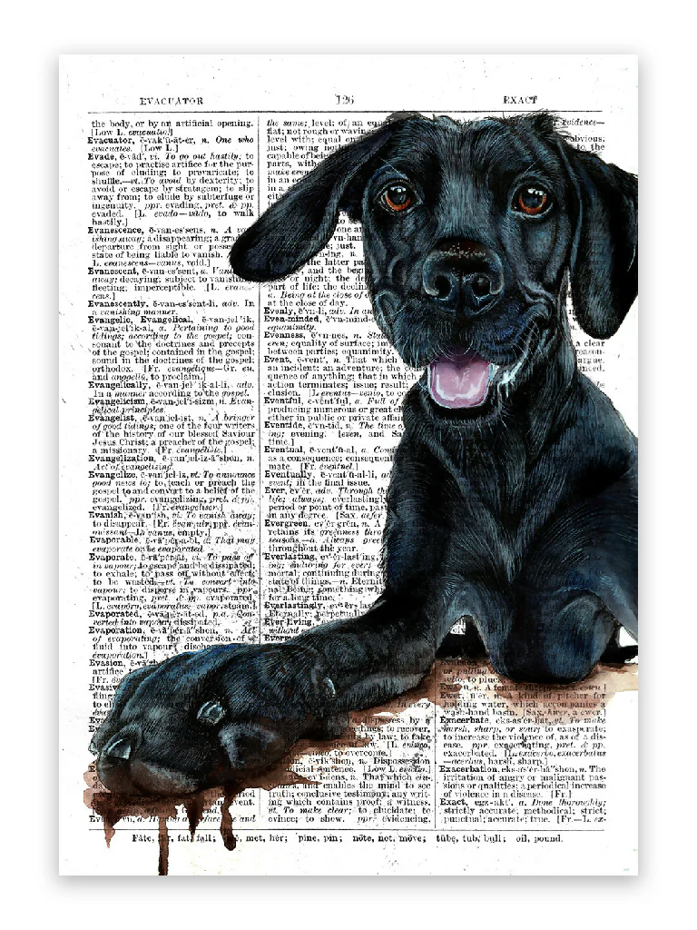 The Labrador - The Excavator - Hand painted original artwork - Image 3