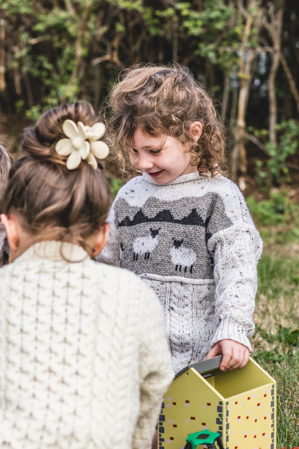 The Pipsqueak Priddy - Sheep Scene Knitted Jumper - Image 4