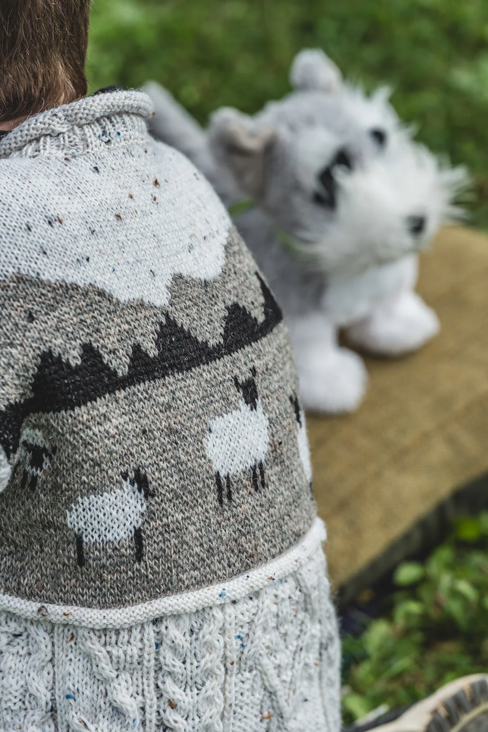 The Pipsqueak Priddy - Sheep Scene Knitted Jumper - Image 9