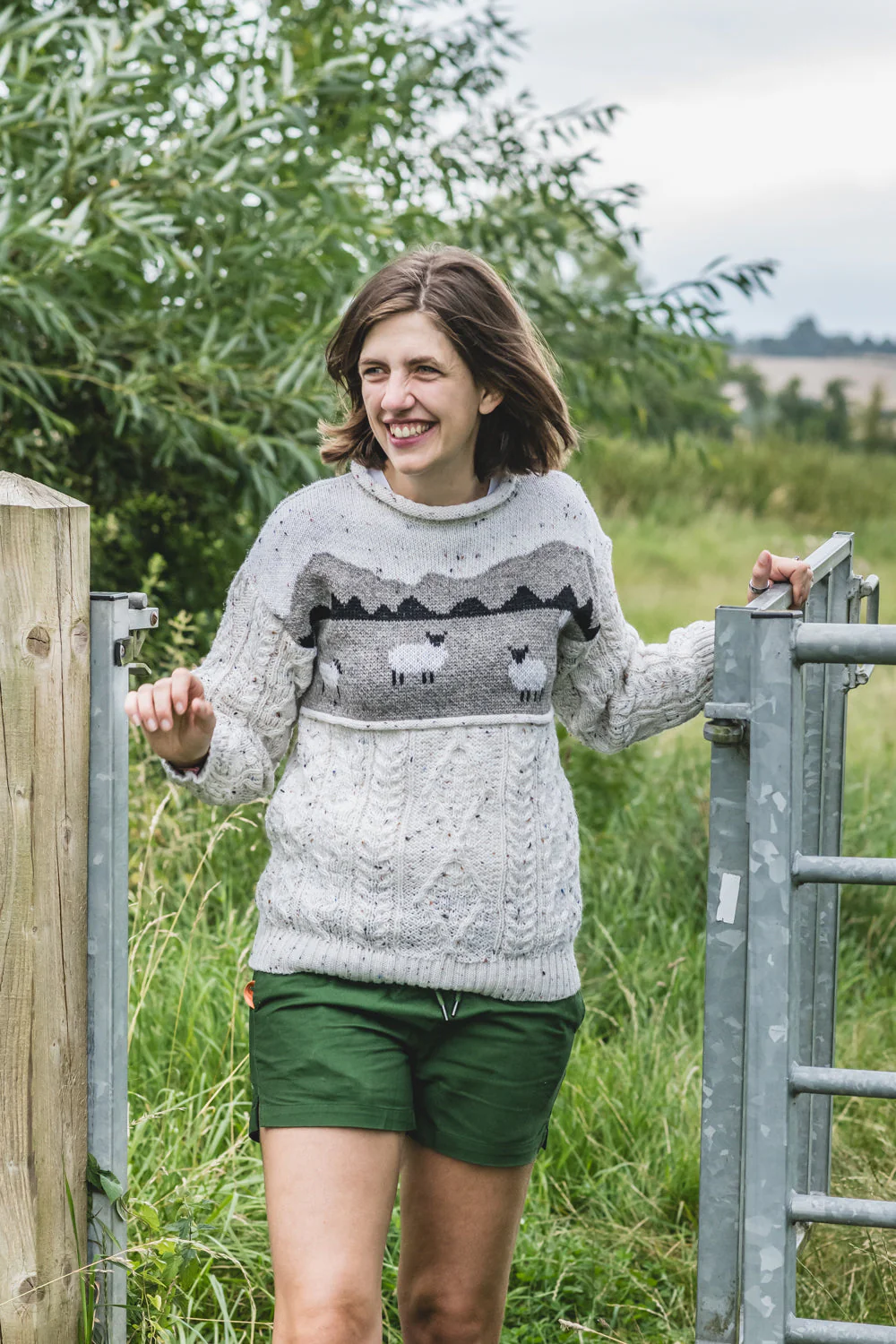 The Priddy - Sheep Scene Knitted Jumper - Image 2