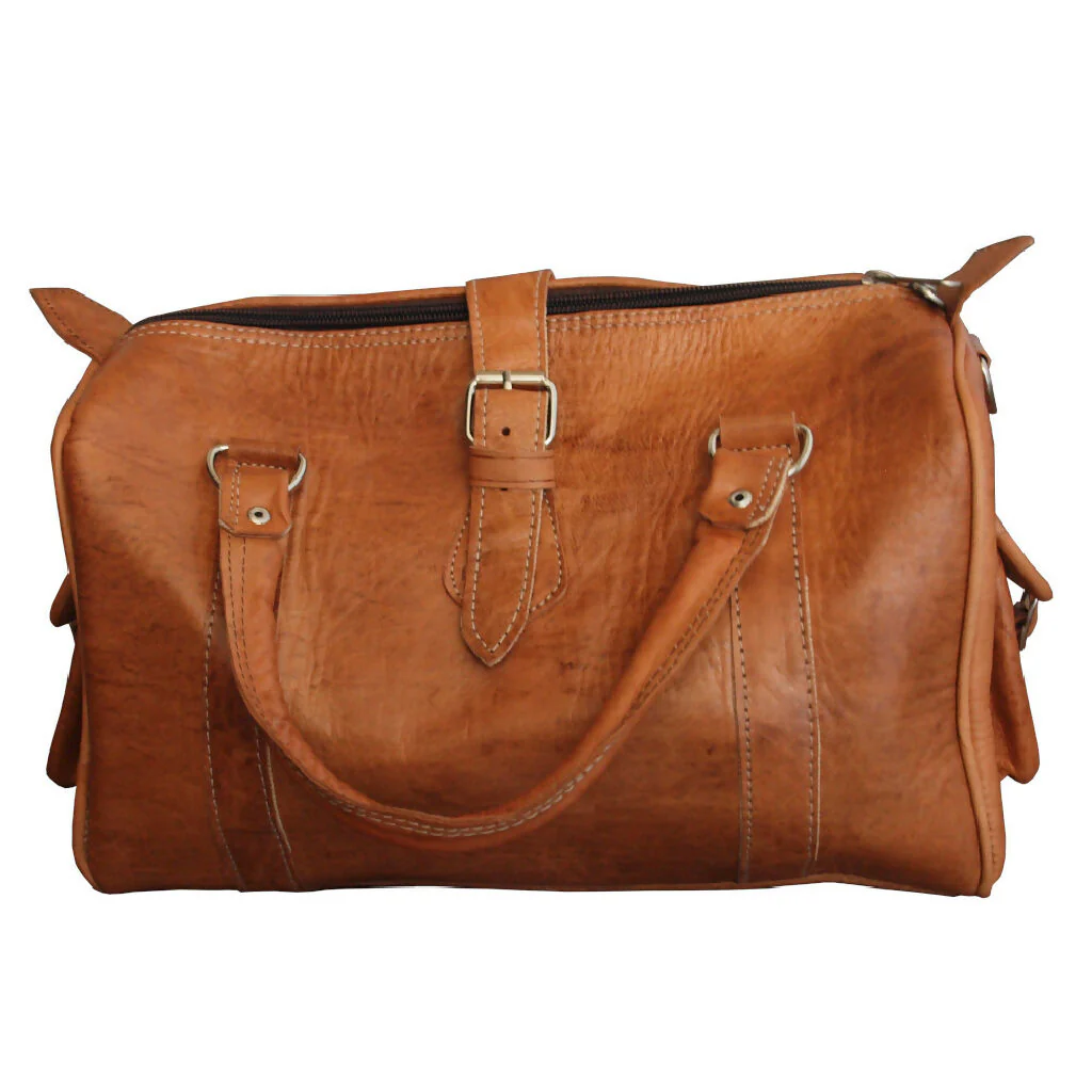 The Rabat Bowling Bag in Tan - Image 5