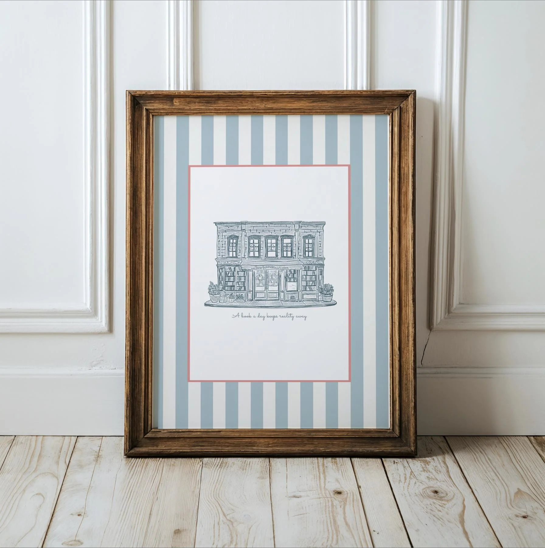 The Shop Around The Corner Print You've Got Mail Illustration NYC Book Store Artwork - Image 6