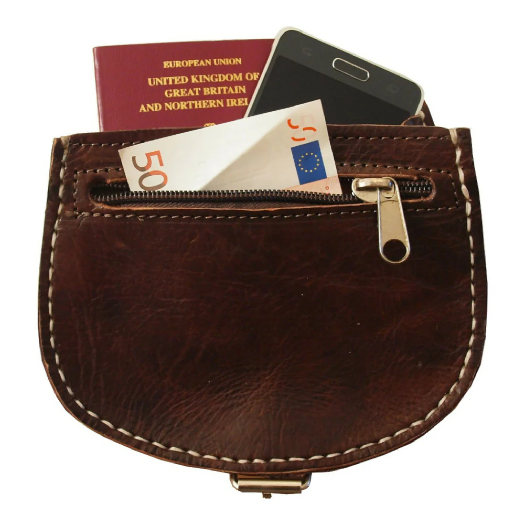 The Temara Small Saddle Bag in Dark Brown - Image 4