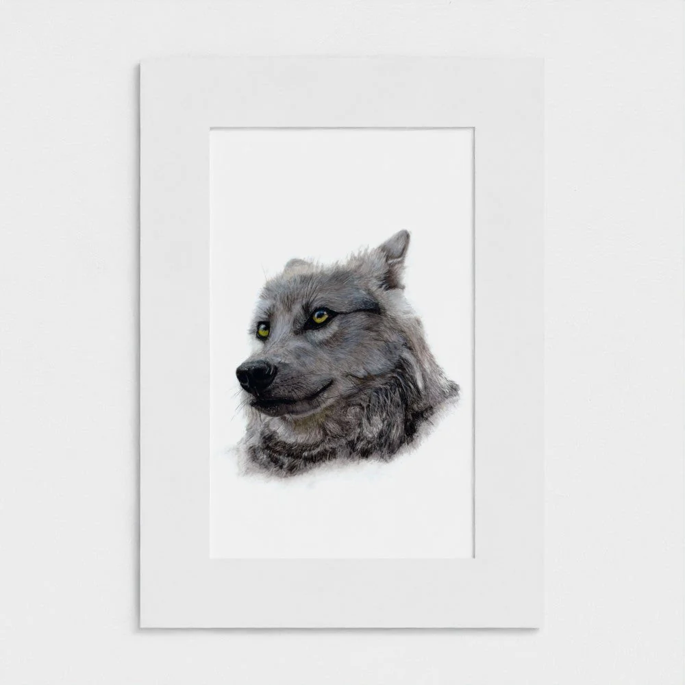 "The Watcher" - Wolf Limited Edition Print - Image 2