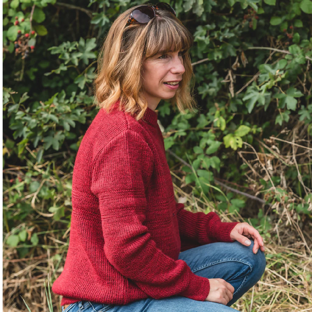 The Wookey Knitted Jumper - Cardinal Red