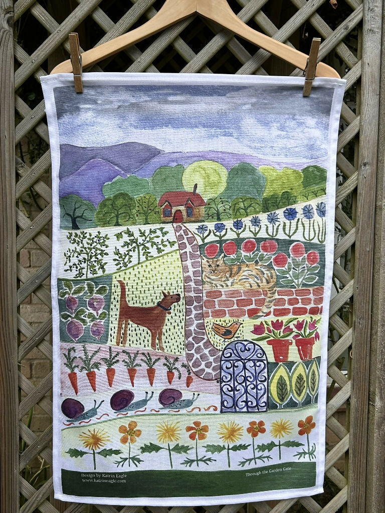 Through the Garden Gate tea towel - Image 2