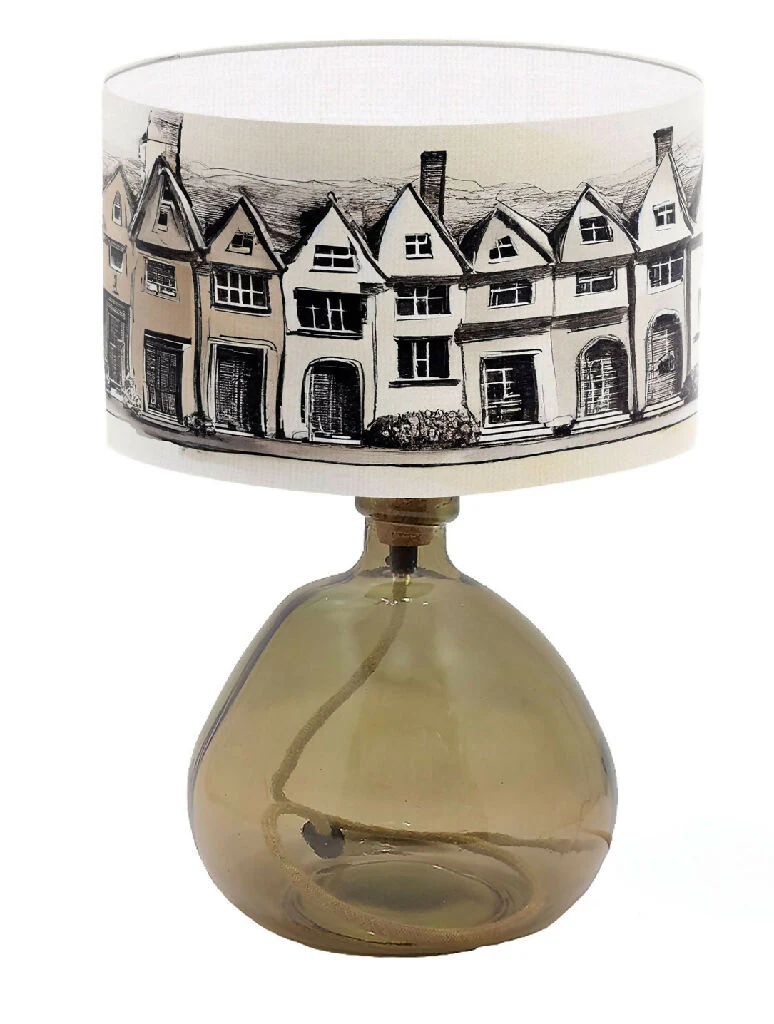 Town House Illustration Lampshade - Image 5