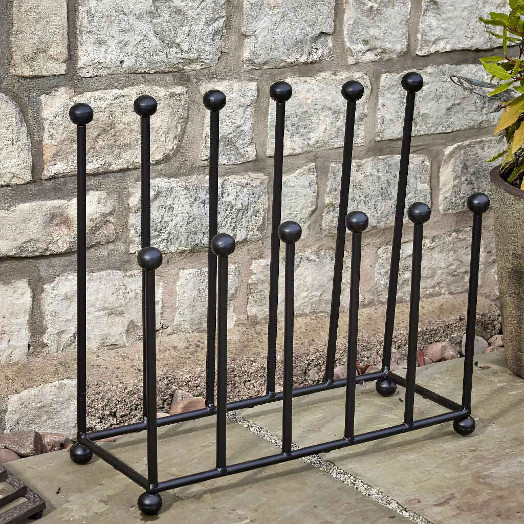 Traditional Style Outdoor Garden Large Wellington Boot Rack - Image 3