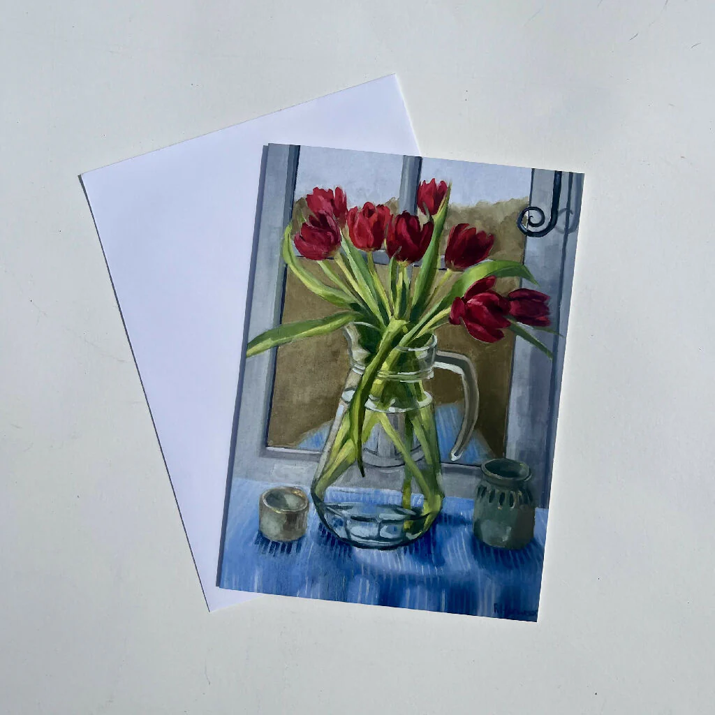 Tulips on the Sill Greeting Card - Image 2