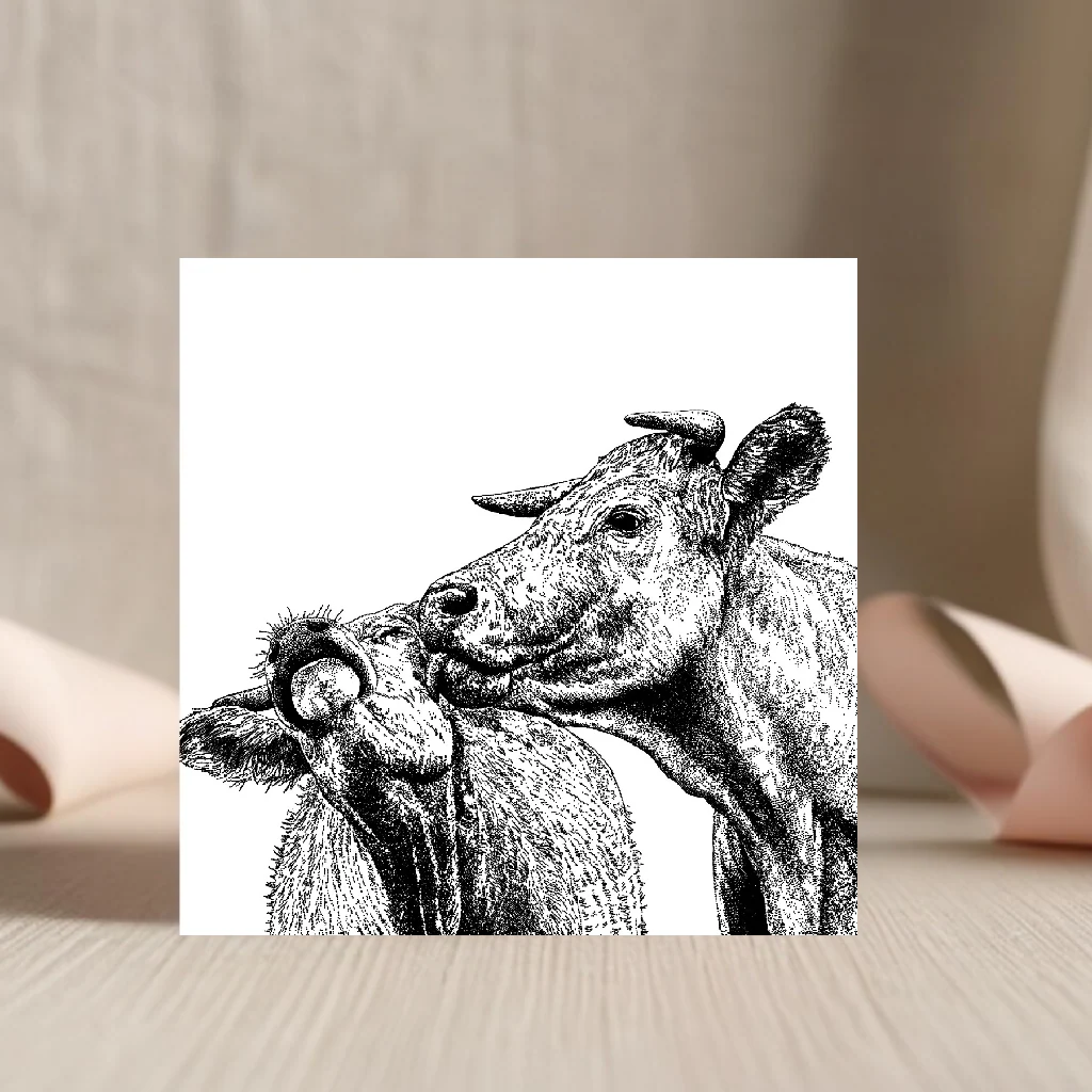 Udderly In Love Greeting Cards - Image 2