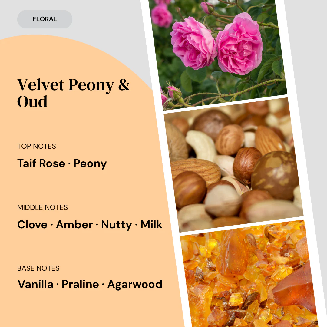 Velvet Peony & Oud Reed Diffuser - Image 3