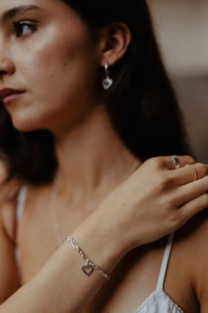 Venus Heart Bracelet, Silver - Image 3