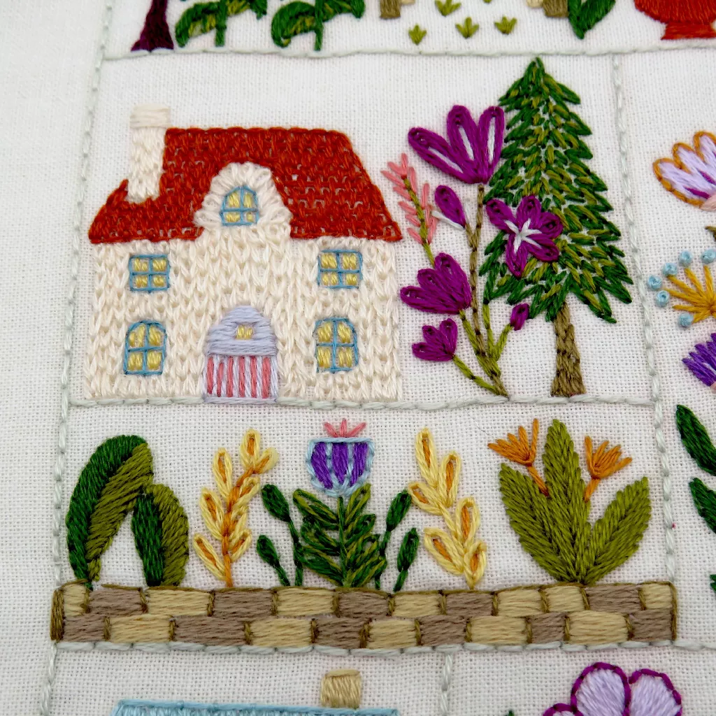 Village in Bloom Hand Embroidery Kit - Image 8