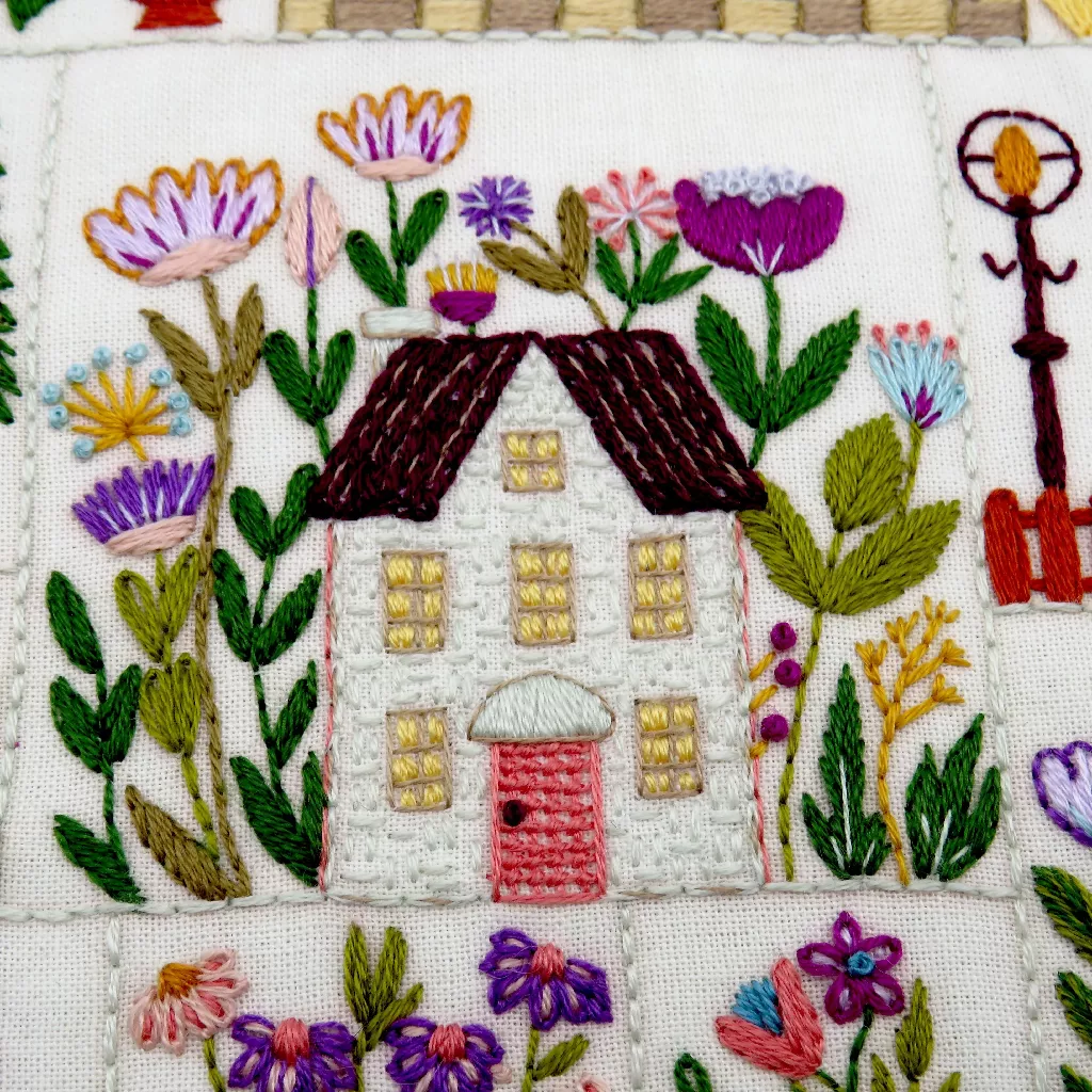 Village in Bloom Hand Embroidery Kit - Image 9