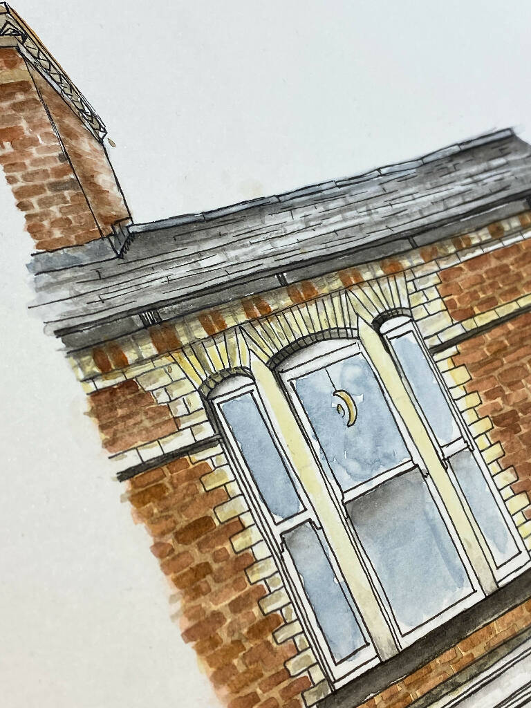 Watercolour House Portrait - Image 5