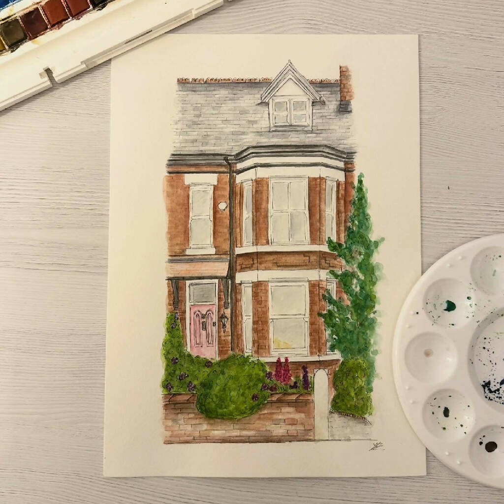 Watercolour House Portrait - Image 6