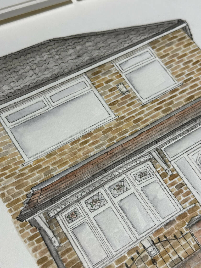Watercolour House Portrait - Image 8