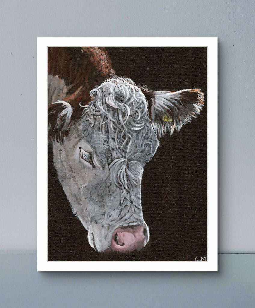 'Wiltshire Hereford: A Bite' Print - Image 3