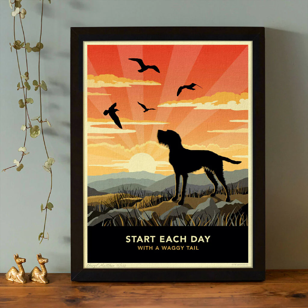 WIREHAIRED VISZLA ‘WAGGY TAILS’ LIMITED EDITION ART PRINT