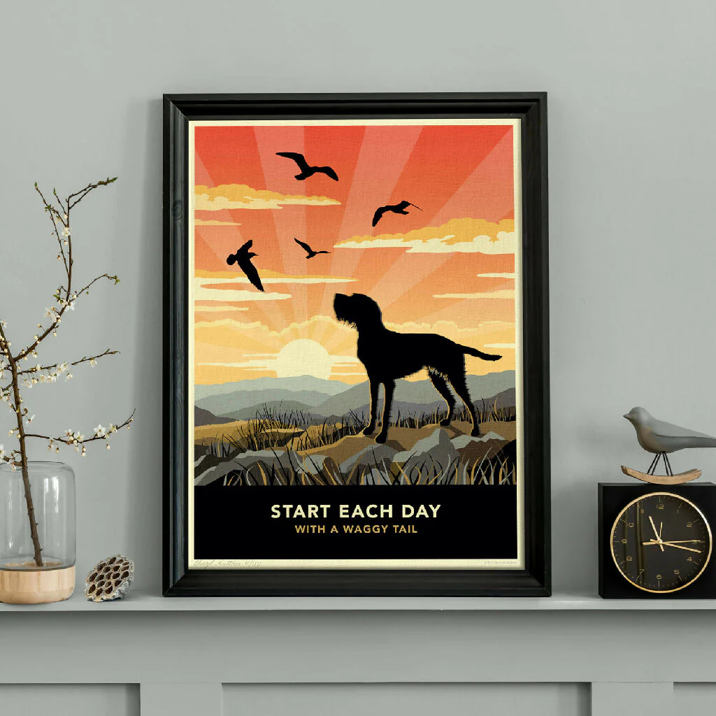 WIREHAIRED VISZLA ‘WAGGY TAILS’ LIMITED EDITION ART PRINT - Image 2