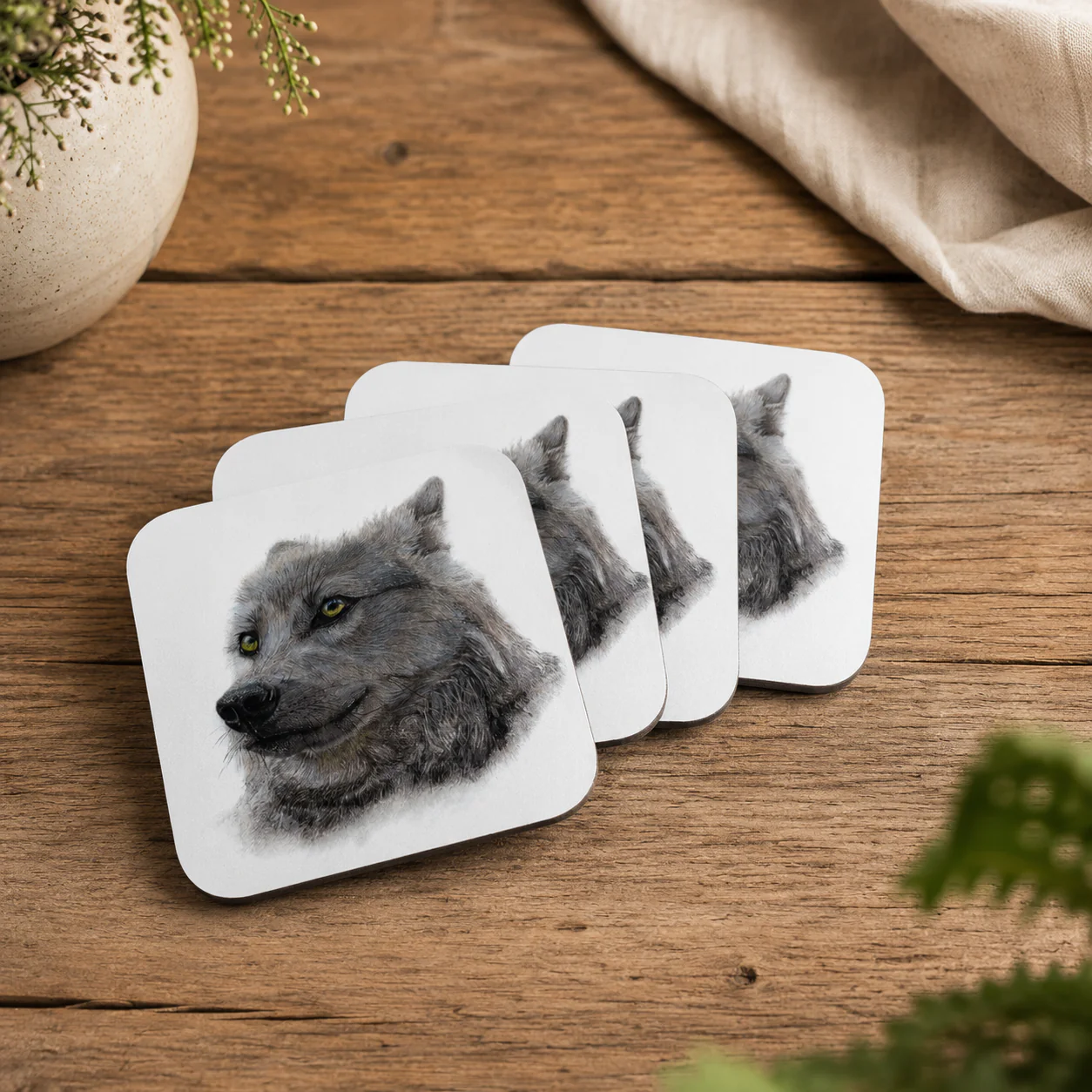 Wolf Coasters (Set of 4) - Image 3