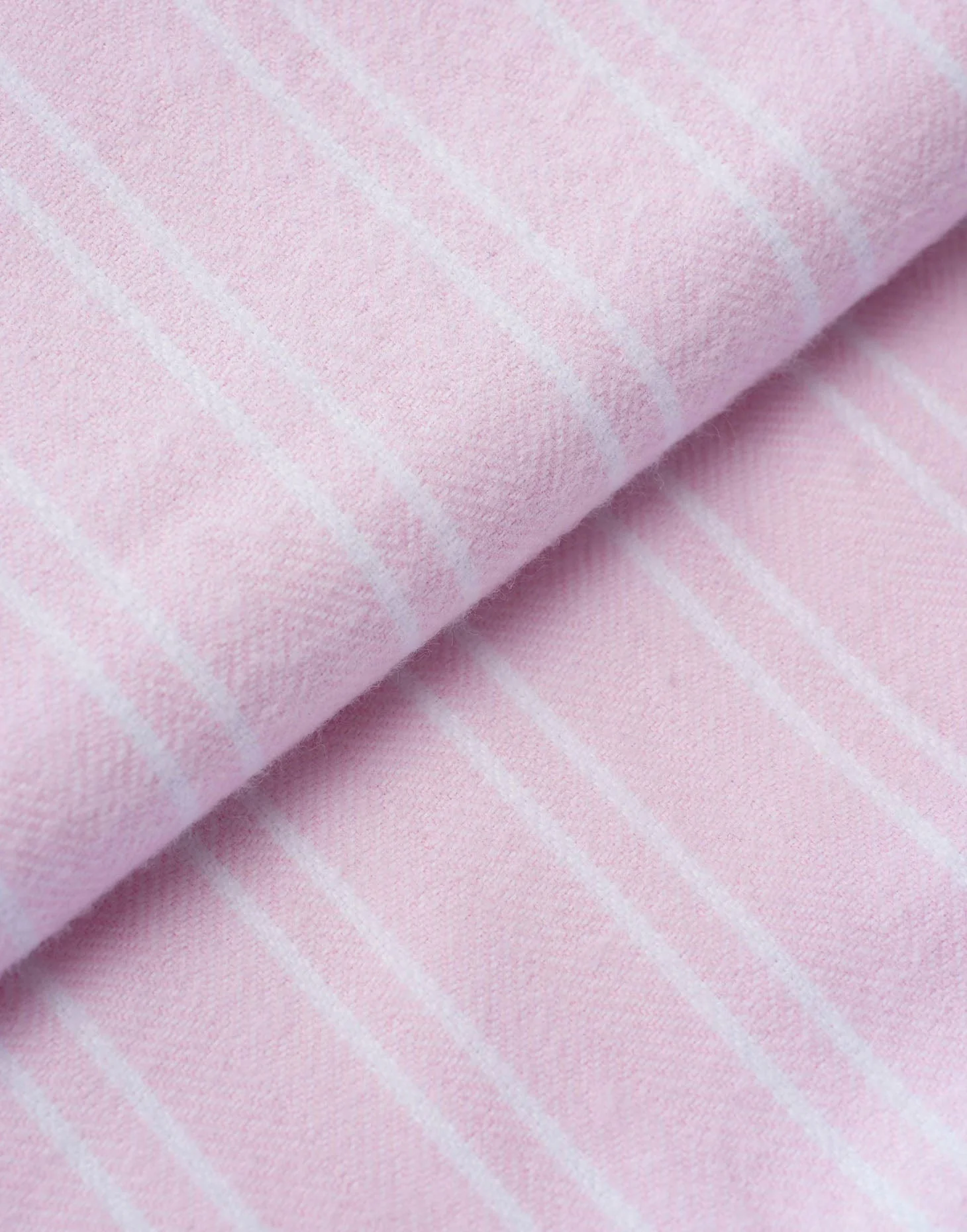 Women's Brushed Cotton Dressing Gown – Westwood Pink Stripe - Image 6