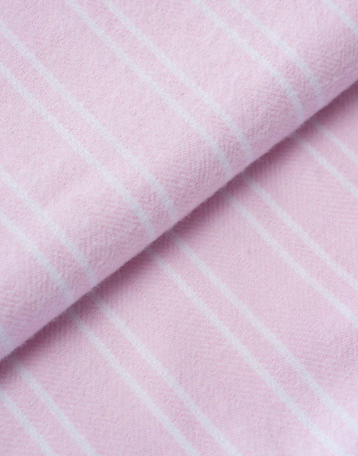 Women's Brushed Cotton Nightshirt – Westwood Pink Stripe - Image 4