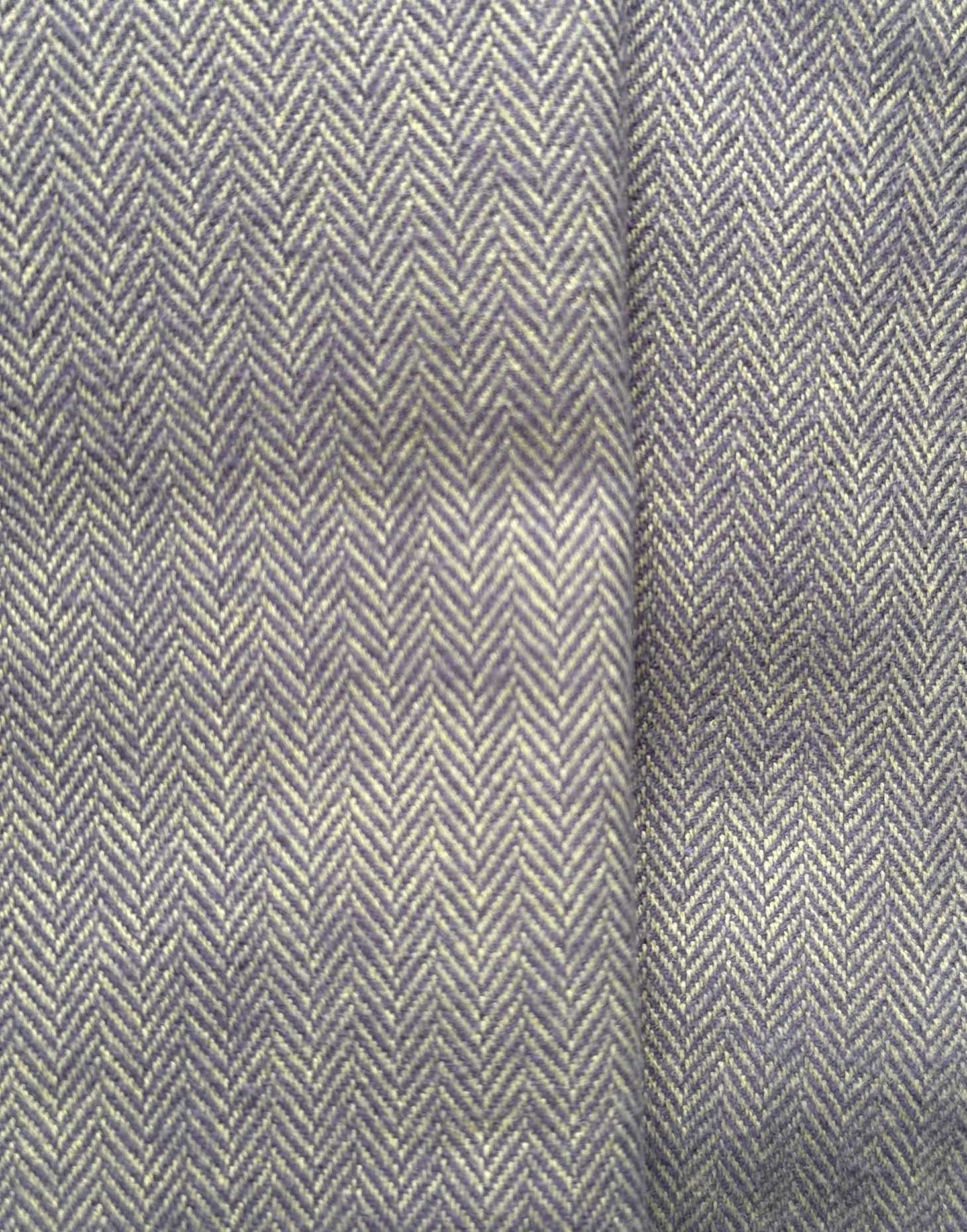 Women's Brushed Cotton Pyjama Trousers – Orkney Herringbone - Image 4