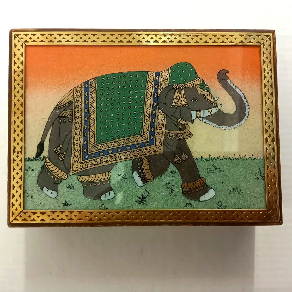 Wooden Handcrafted Elephant Jewellery Box - Image 6