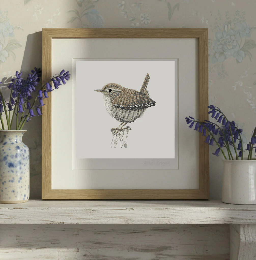 Wren Signed and Mounted Giclée Art Print - Image 2