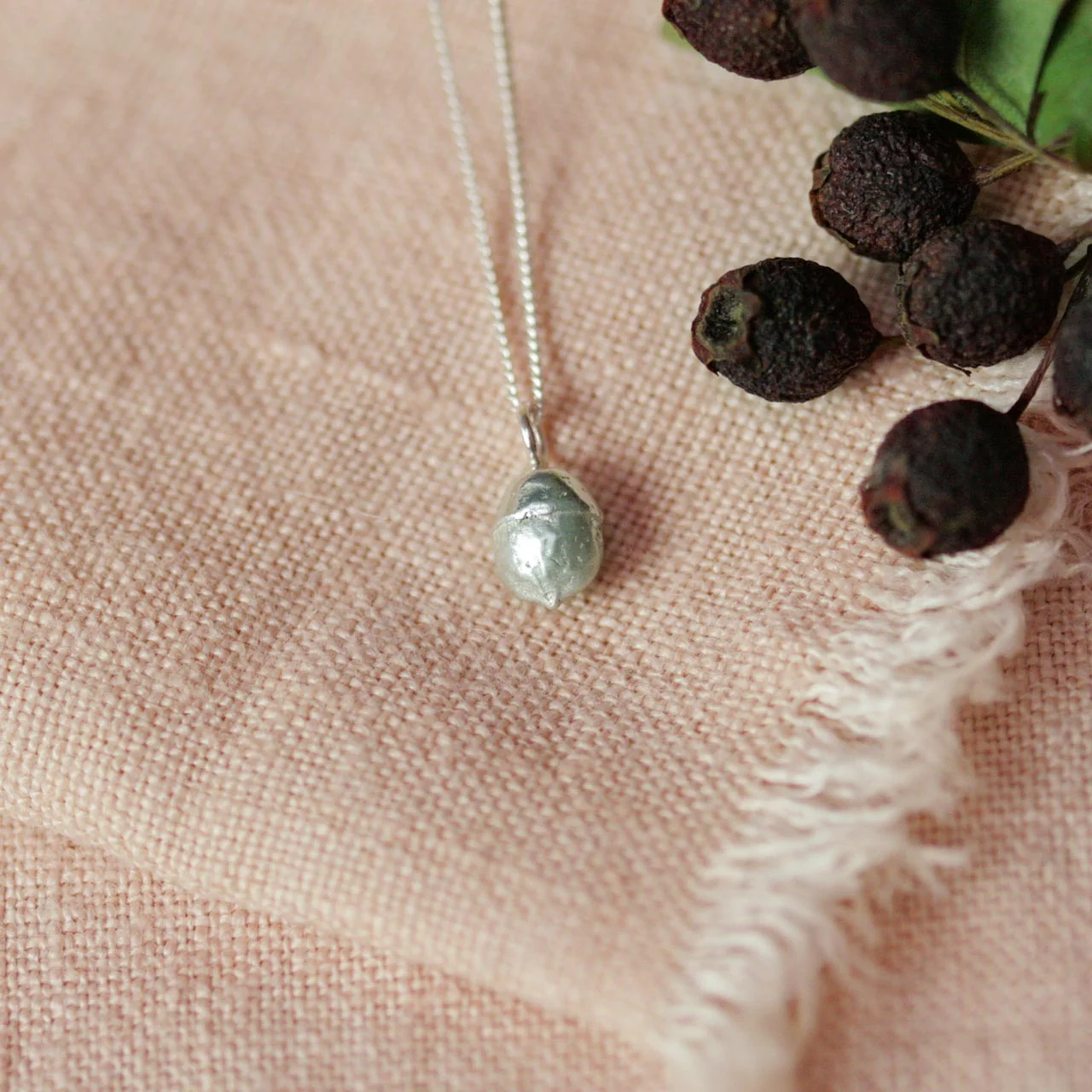 Yew berry necklace