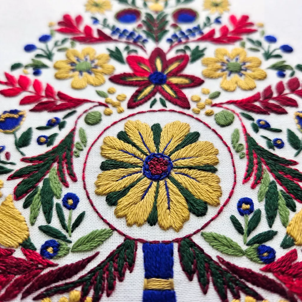 Yuletide Christmas Festive Hand Embroidery Kit - Image 2