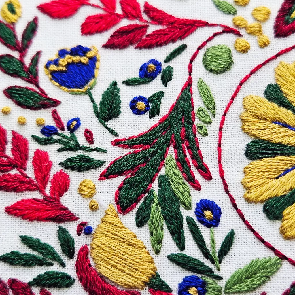 Yuletide Christmas Festive Hand Embroidery Kit - Image 3